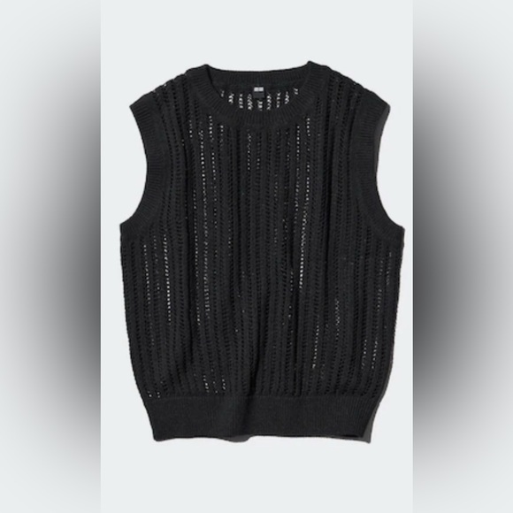 Uniqlo BLACK Knit Tank Top EUC - Picture 1 of 6